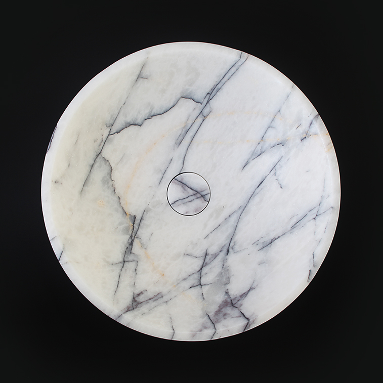 New York Marble Round Honed Stone Basin 1421