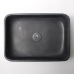 Nero Marquina Marble Rectangular Honed Stone Basin 203