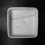 Arabescato Marble Square Honed Stone Bowl 224