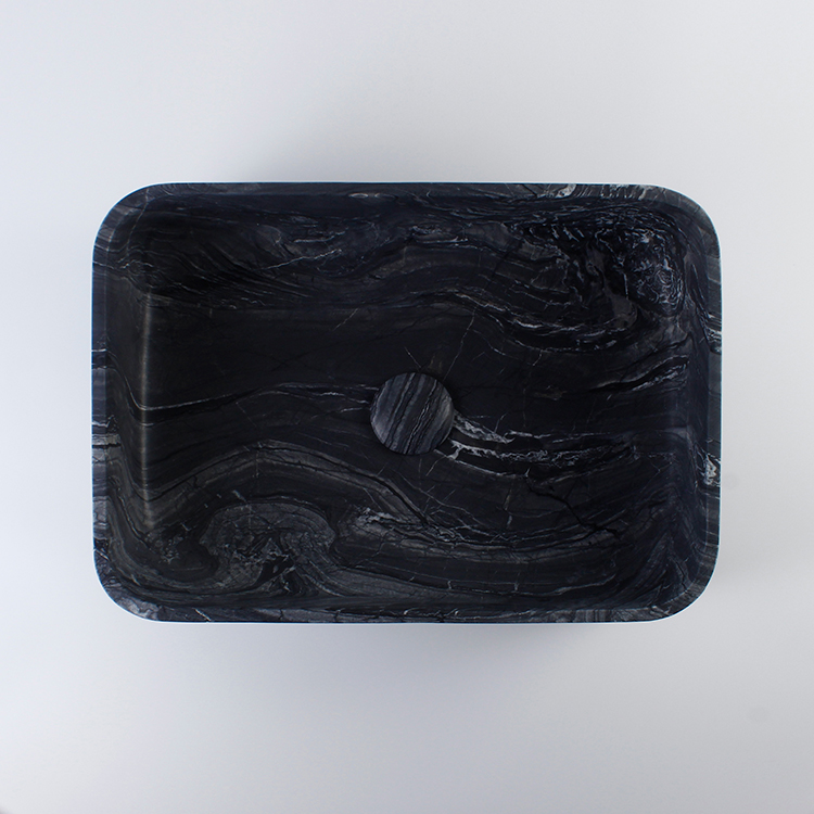 Jurassic Marble Rectangular Honed Basin 1111