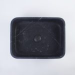 Nero Marquina Marble Rectangular Honed Stone Bowl 1223