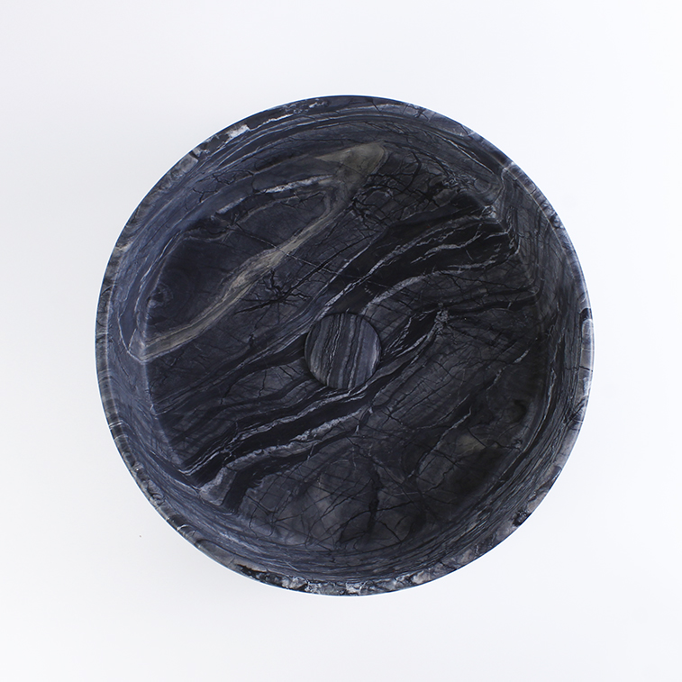 Jurassic Marble Cylindrical Honed Basin 1125
