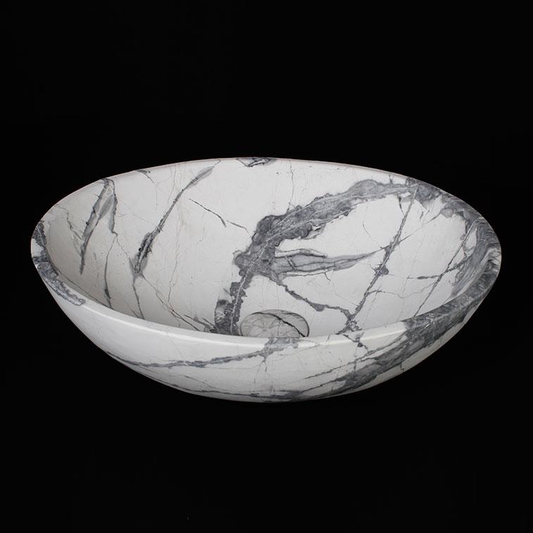 Concordia Marble Honed Oval Stone Basin 601
