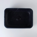 Nero Marquina Marble Rectangular Honed Basin 1142