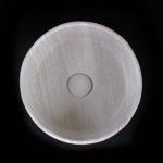 Serpeggiante Marble Cylindrical Honed Stone Basin 812