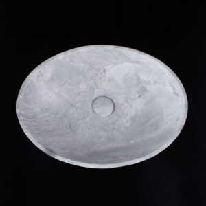 Super White Granite Honed Oval Stone Basin 823