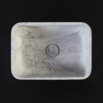 Super White Granite Honed Rectangular Stone Basin 1406