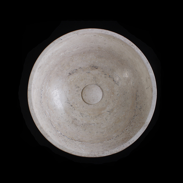 Travertine Classico Marble Round Honed Basin 1103
