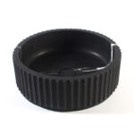 Fluted Nero Marquina Marble Honed Cylindrical Stone Basin 1315