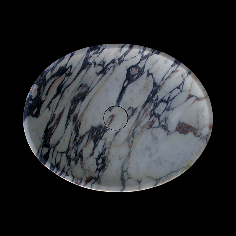 Calacatta Viola Marble Oval Honed Basin 1310