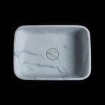New York Marble Rectangular Honed Stone Basin 1313