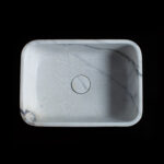 New York Marble Rectangular Honed Stone Basin 1316