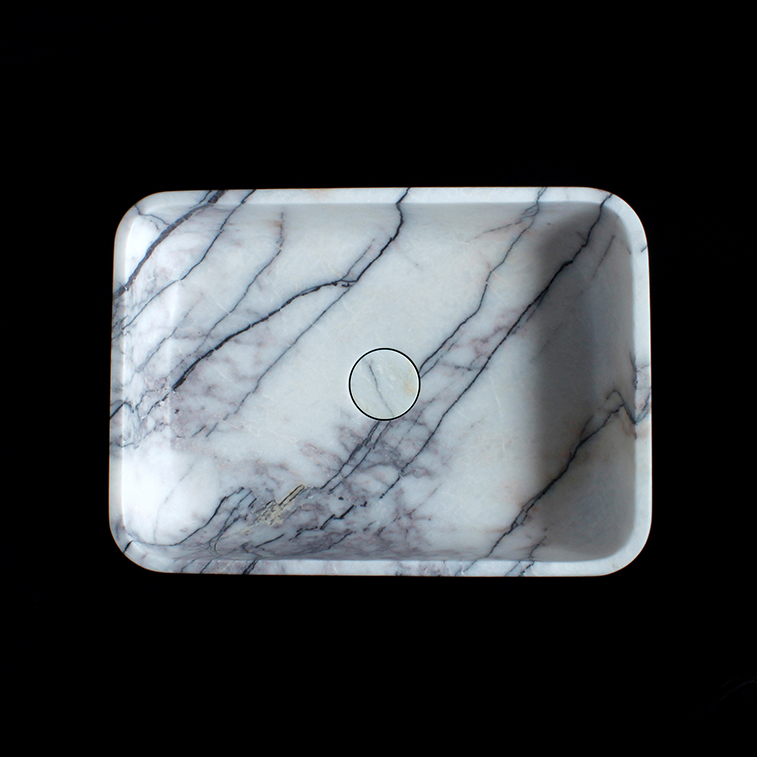 New York Marble Rectangular Honed Stone Basin 1320