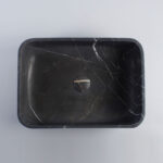 Pietra Grey Limestone Rectangular Honed Stone Bowl 1334