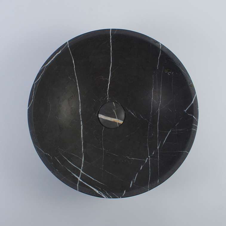Pietra Grey Limestone Round Honed Stone Bowl 1304