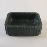 Fluted Verde Green Marble Rectangular Honed Stone Basin 1331