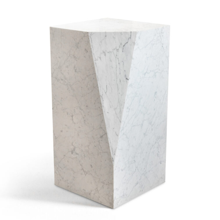 Carrara Marble Honed Plinth#17