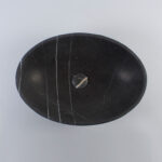 Pietra Grey Limestone Oval Honed Stone Basin 1424