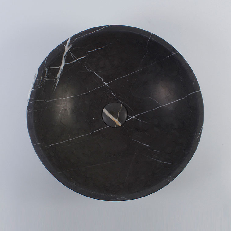 Pietra Grey Limestone Round Honed Stone Bowl 1415
