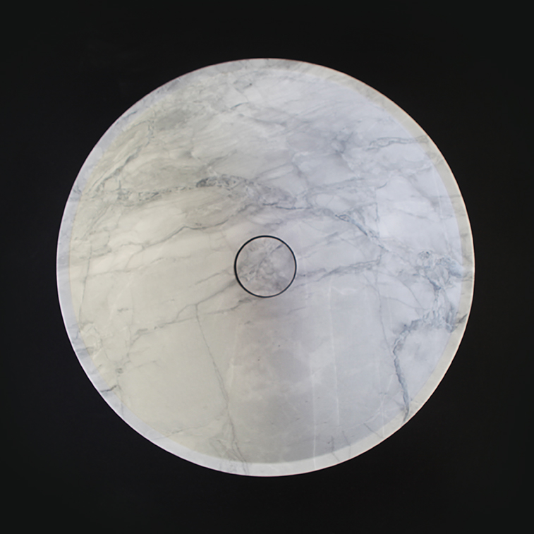 Super White Granite Honed Round Stone Basin 1402