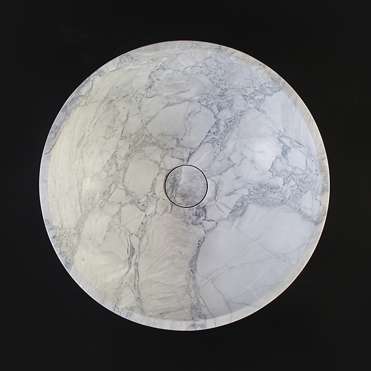Super White Granite Honed Round Stone Basin 1403
