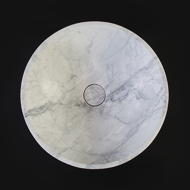 Super White Granite Honed Round Stone Basin 1405