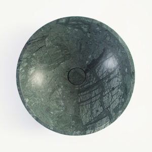 Verde Green Marble Round Honed Stone Basin 1404