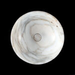 Calacatta Gold Marble Round Honed Basin 1801
