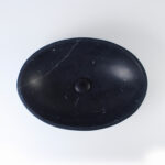 Nero Marquina Marble Oval Honed Basin 1129