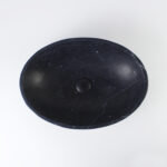 Nero Marquina Marble Oval Honed Basin 1131