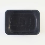 Nero Marquina Marble Rectangular Honed Basin 1511