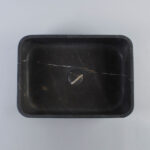 Pietra Grey Limestone Rectangular Honed Stone Bowl 1538