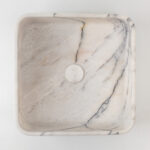 New York Marble Square Honed Stone Basin MAR35