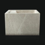 Senorita Grigio (Solid Block) Marble Honed Wall Mounted Basin 1607