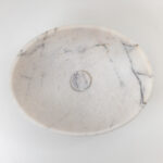 New York Marble Oval Honed Stone Basin MAR58