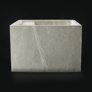 Senorita Grigio (Solid Block) Marble Honed Wall Mounted Basin 1609