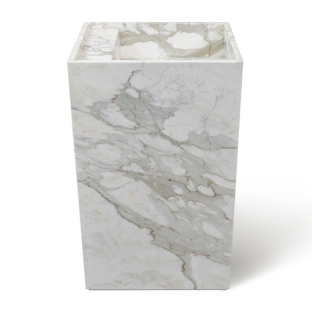 Calacatta Oro Marble Honed Rectangular Freestanding Basin