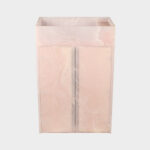 Pink Onyx Honed Vanity Unit + Integrated Sink#1703