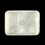 Calacatta Gold Marble Rectangular Honed Basin 1808