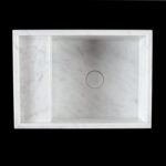 Carrara Marble Honed Wall Mounted Basin 1809