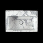 Calacatta Statuario Marble (Solid Block) Honed Wall Mounted Basin 1822