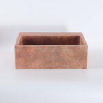 Rosso Travertine (Solid Block) Honed Wall Mounted Basin 1810