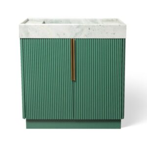 Emerald Quartzite Vanity Unit + Integrated Sink