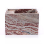 Arabescato Rosso Marble Honed Wall Mounted Basin 1904