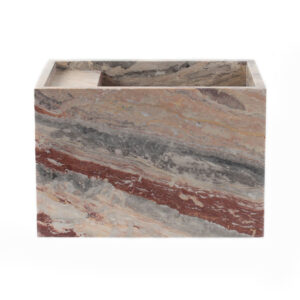 Arabescato Rosso Marble Honed Wall Mounted Basin 1909