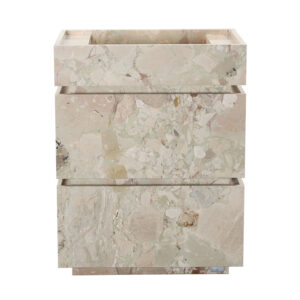 Breccia Rose Marble Honed Vanity Unit Unit + Integrated Sink 1913
