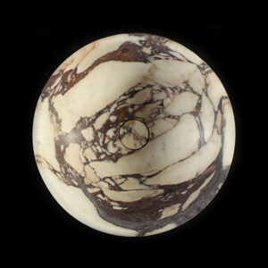 Calacatta Viola Marble Round Honed Basin 1918
