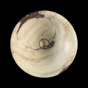 Calacatta Viola Marble Round Honed Basin 1920