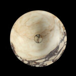 Calacatta Viola Marble Round Honed Basin 1921