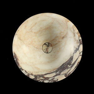Calacatta Viola Marble Round Honed Basin 1921